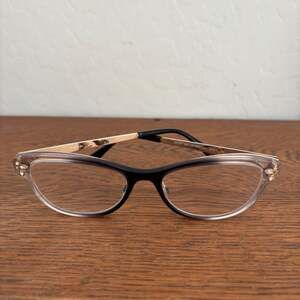 bebe BB5168 Jet Gradient Cat-Eye Eyeglasses with Rhinestone Accents